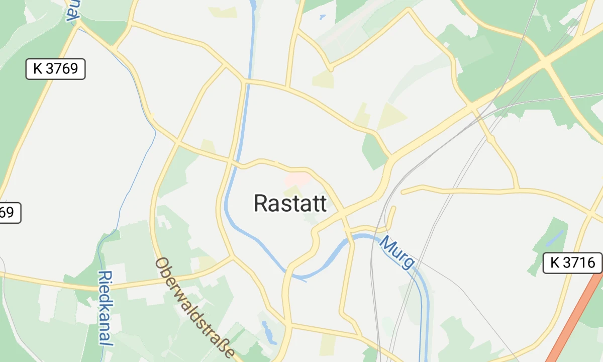 Kartenansicht Klinikum Mittelbaden Rastatt