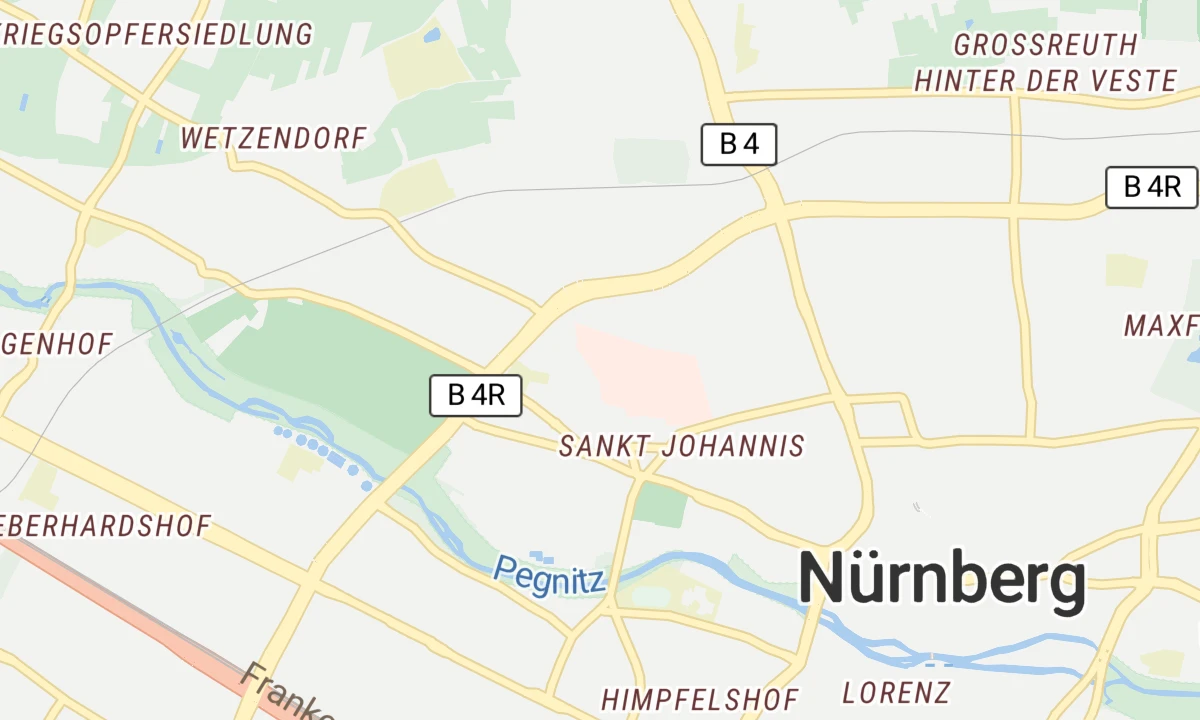Kartenansicht Klinikum Nürnberg Nord