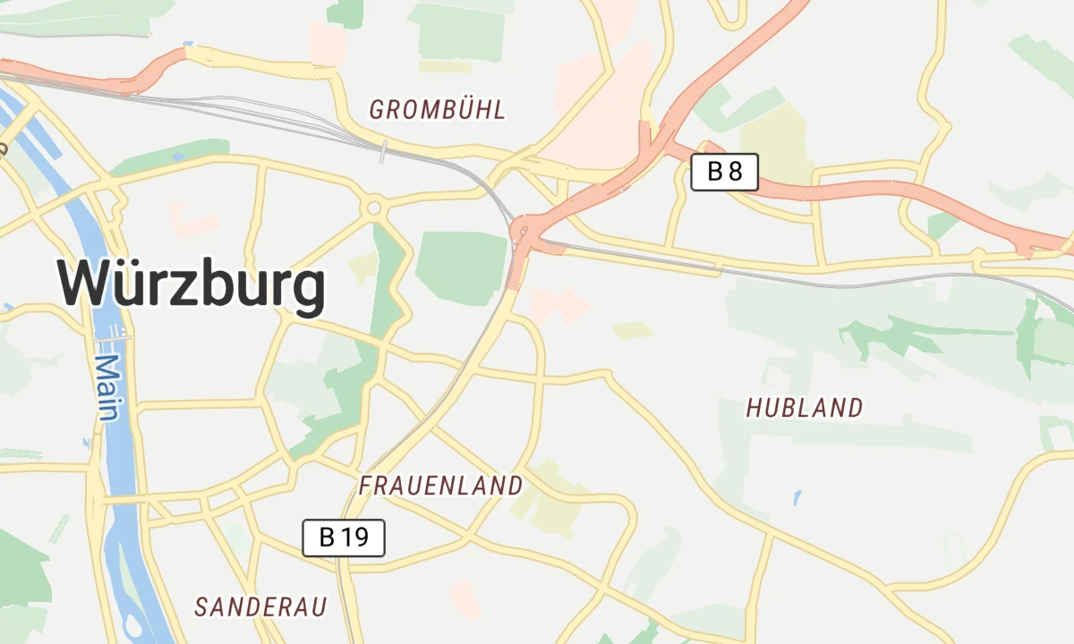 Kartenansicht Klinikum Würzburg Mitte