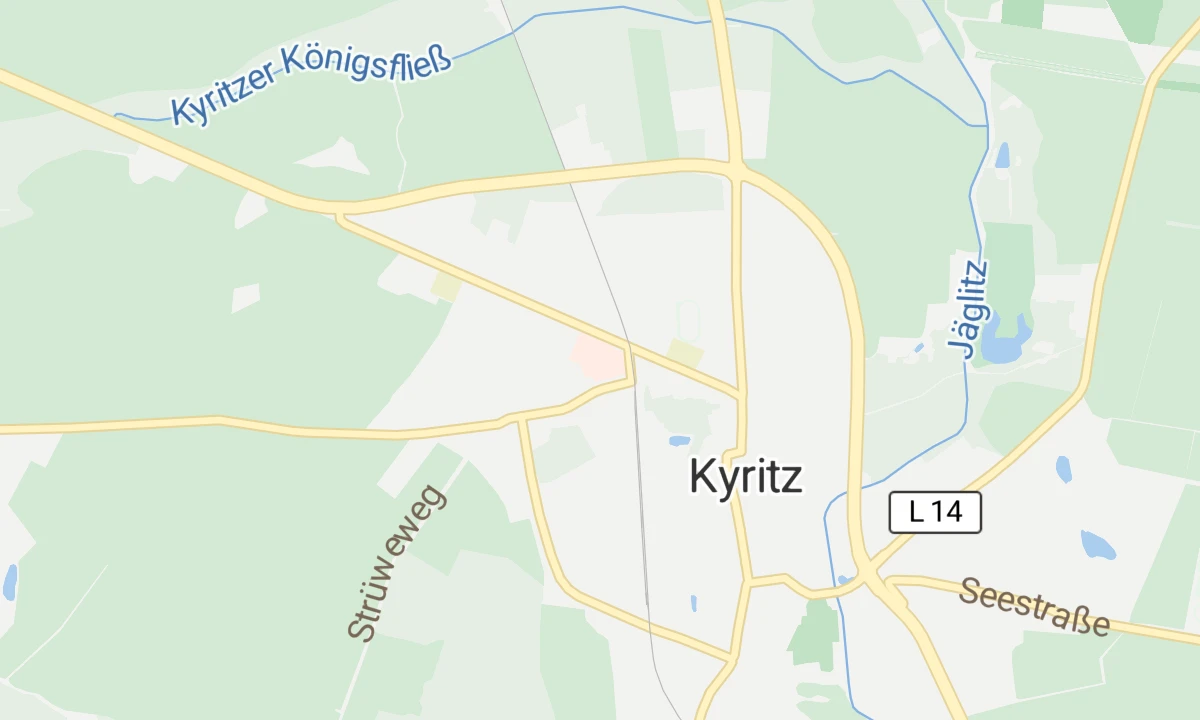 Kartenansicht KMG Klinikum Nordbrandenburg - Standort Kyritz