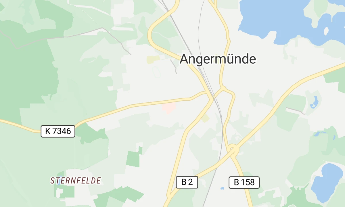 Kartenansicht Krankenhaus Angermünde