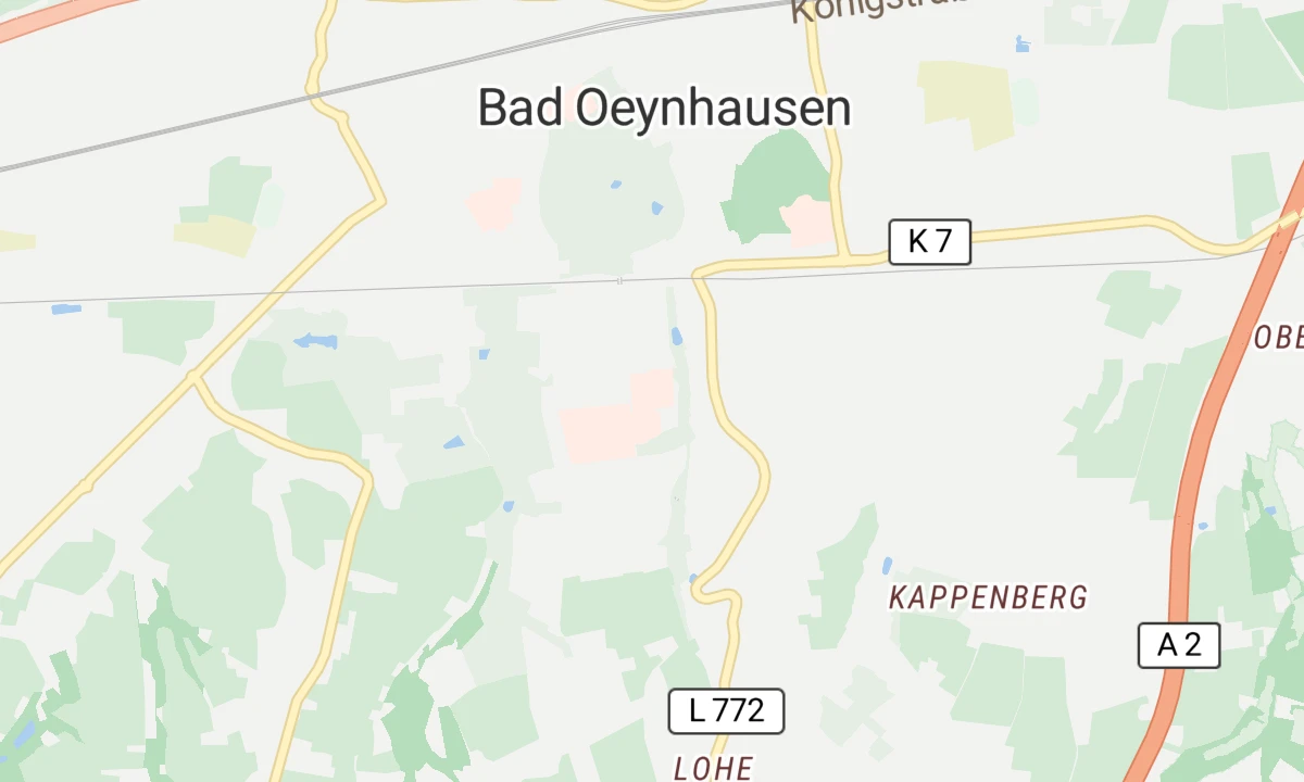 Kartenansicht Krankenhaus Bad Oeynhausen