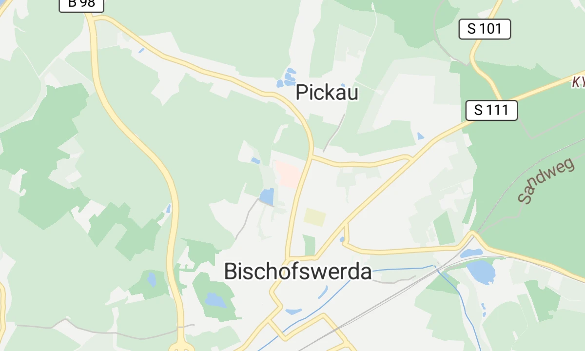 Kartenansicht Krankenhaus Bischofswerda