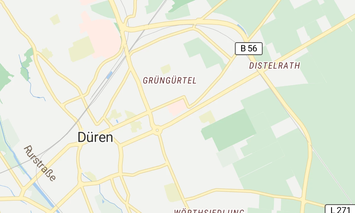 Kartenansicht Krankenhaus Düren