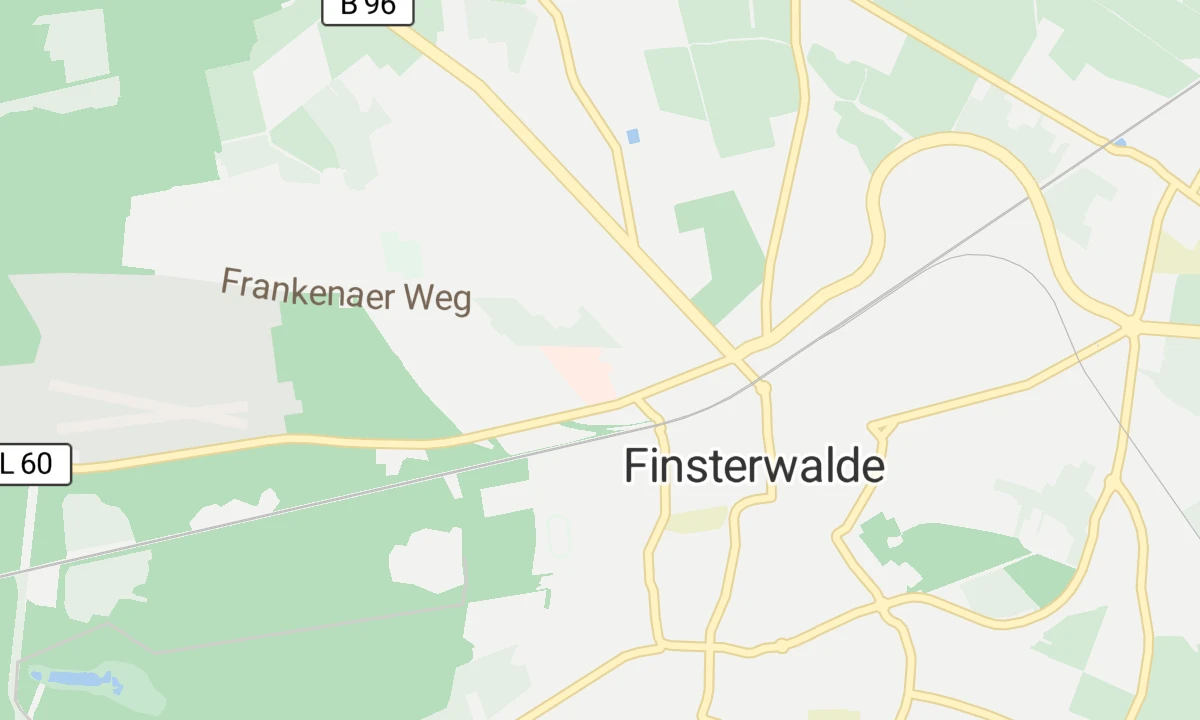 Kartenansicht Krankenhaus Finsterwalde