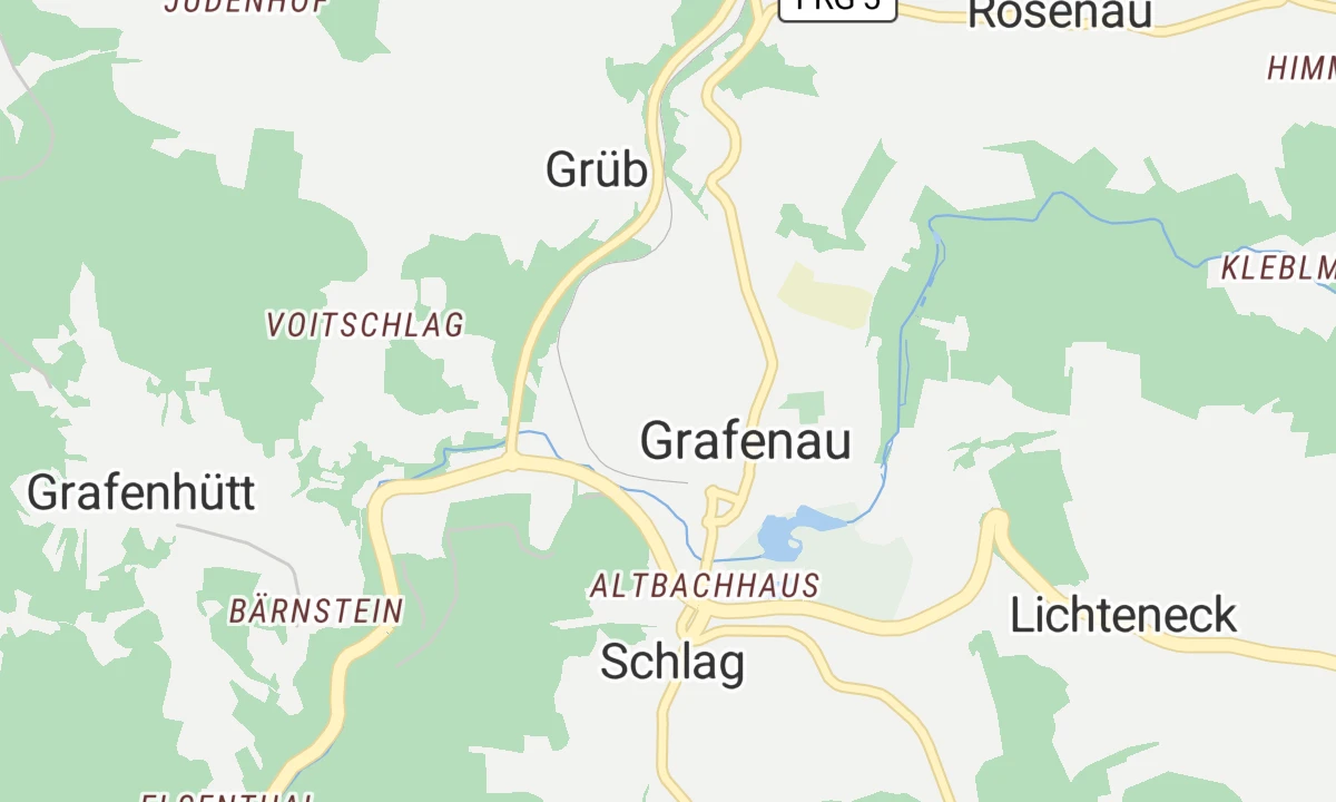 Kartenansicht Krankenhaus Grafenau
