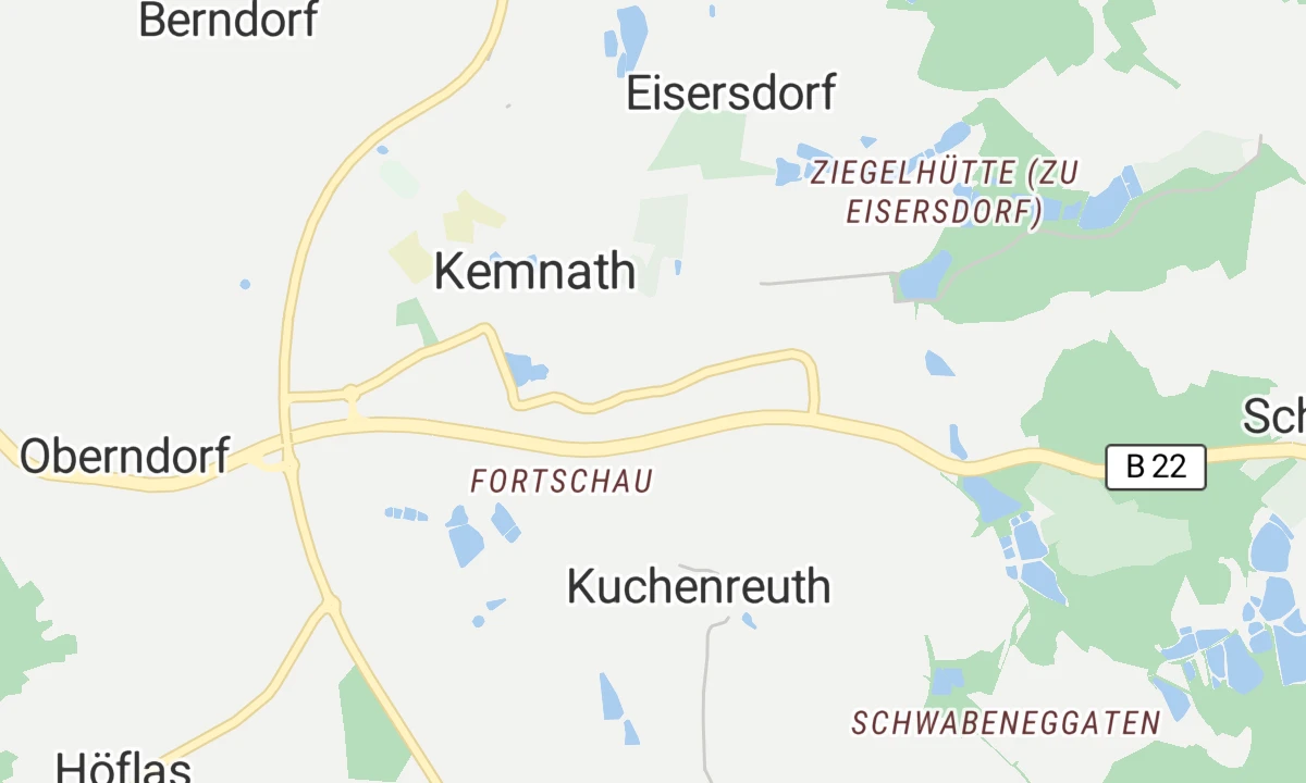 Kartenansicht Krankenhaus Kemnath