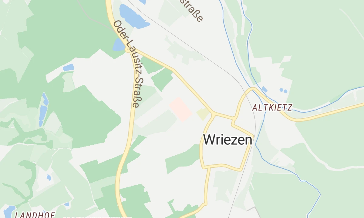 Kartenansicht Krankenhaus Märkisch-Oderland Wriezen