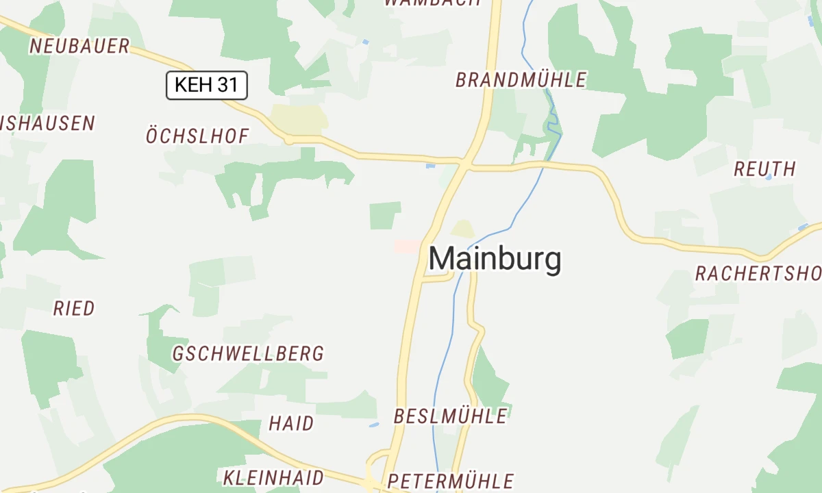Kartenansicht Krankenhaus Mainburg