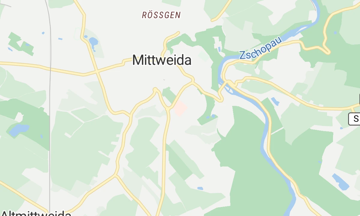Kartenansicht Krankenhaus Mittweida