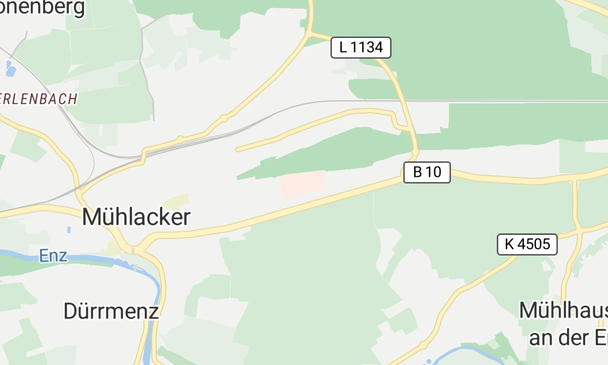 Kartenansicht Krankenhaus Mühlacker