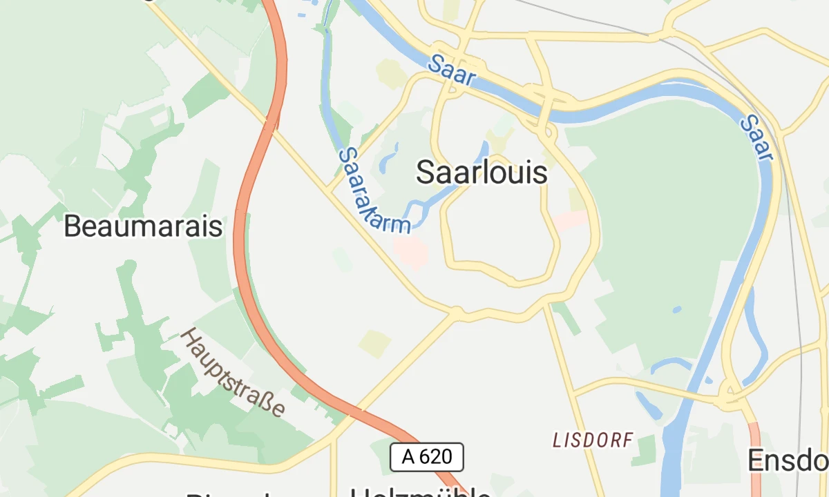 Kartenansicht Krankenhaus Saarlouis