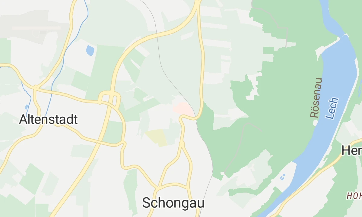 Kartenansicht Krankenhaus Schongau
