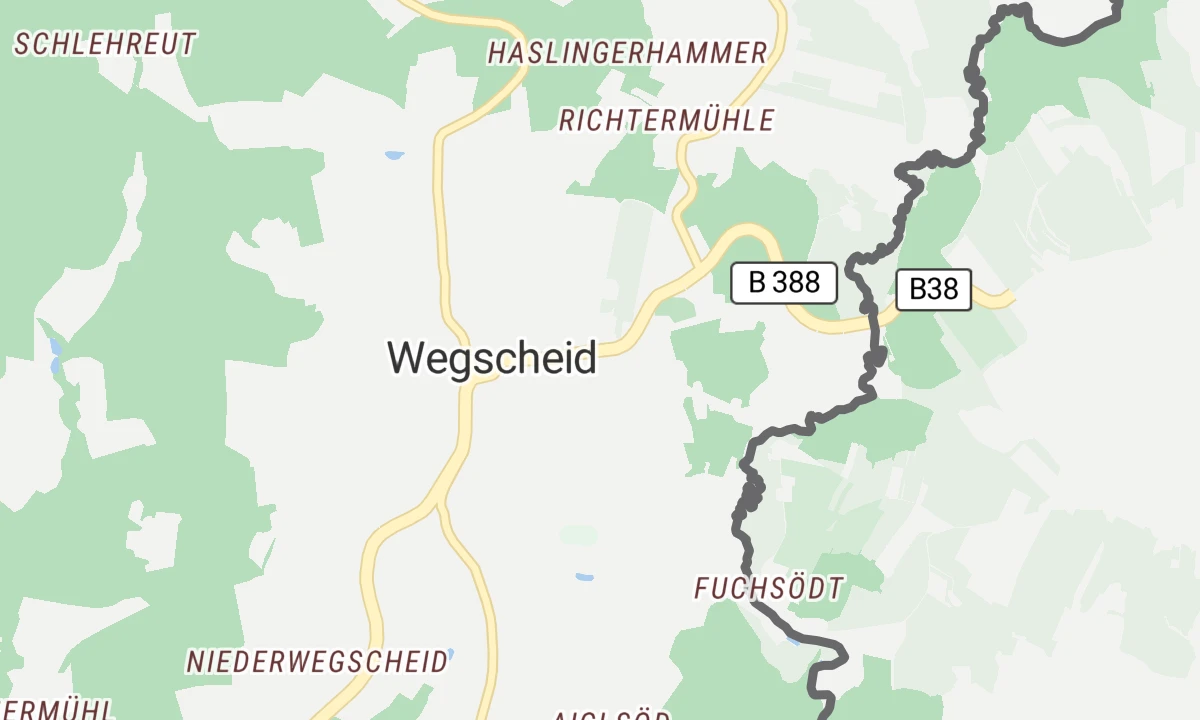 Kartenansicht Krankenhaus Wegscheid