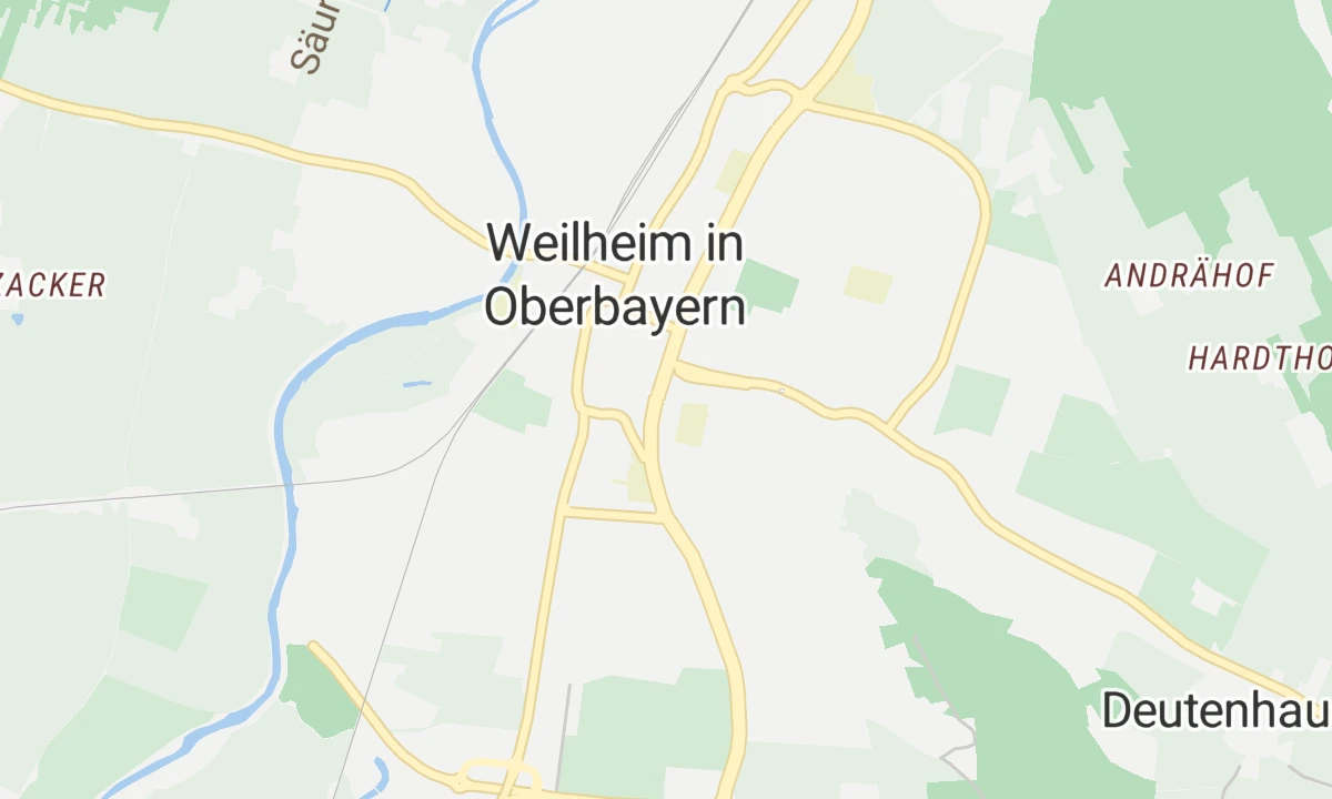 Kartenansicht Krankenhaus Weilheim-Schongau