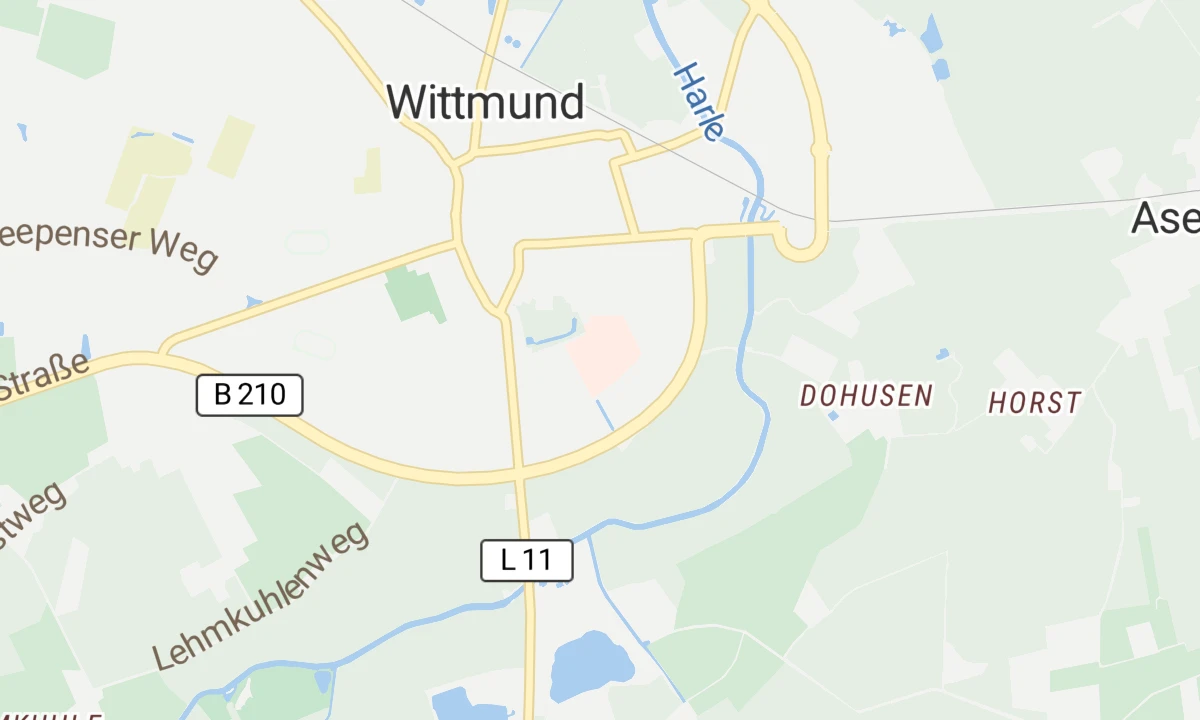 Kartenansicht Krankenhaus Wittmund