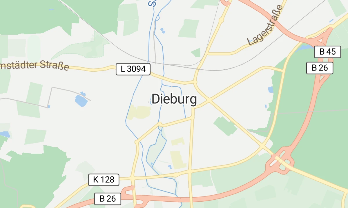 Kartenansicht Kreiskliniken Darmstadt Dieburg ZfSG Tagesklinik Dieburg