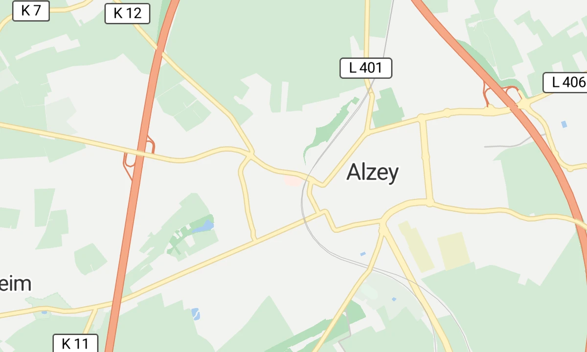 Kartenansicht Kreiskrankenhaus Alzey