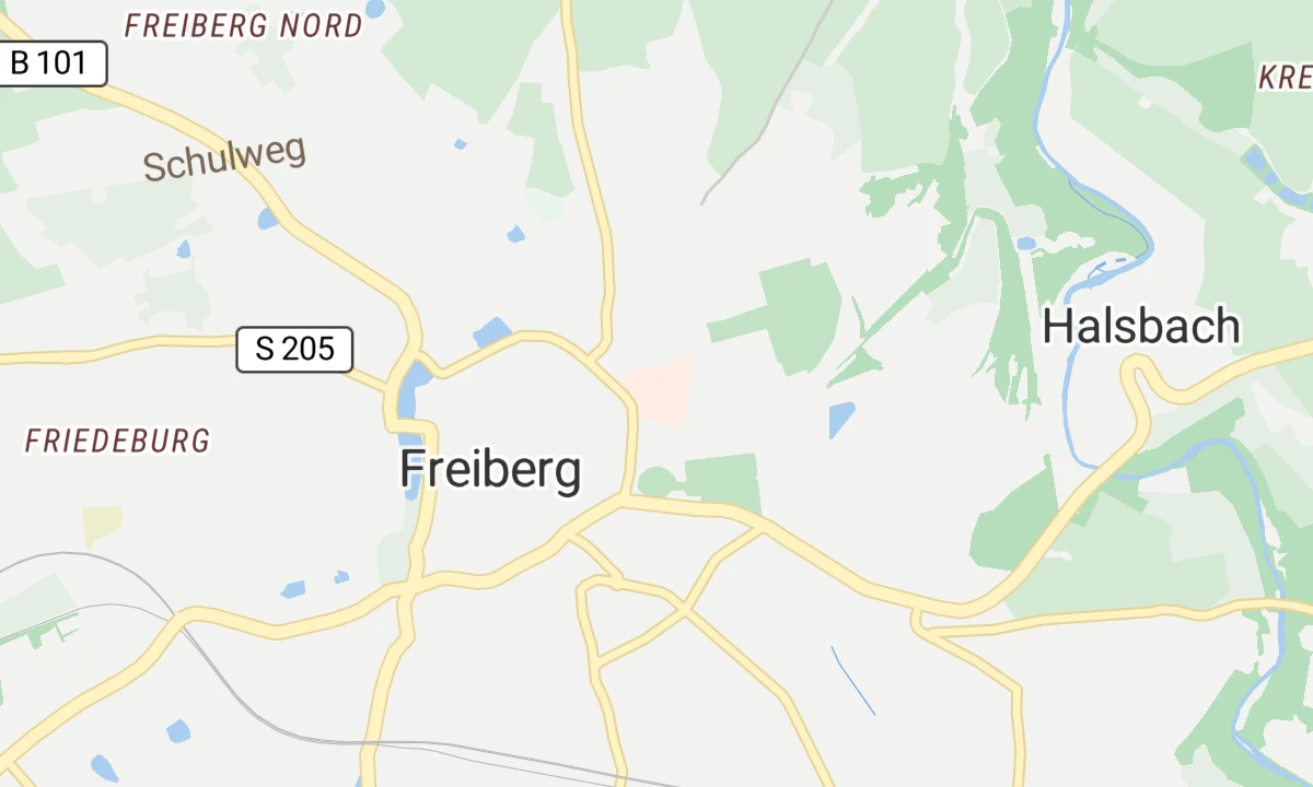 Kartenansicht Kreiskrankenhaus Freiberg