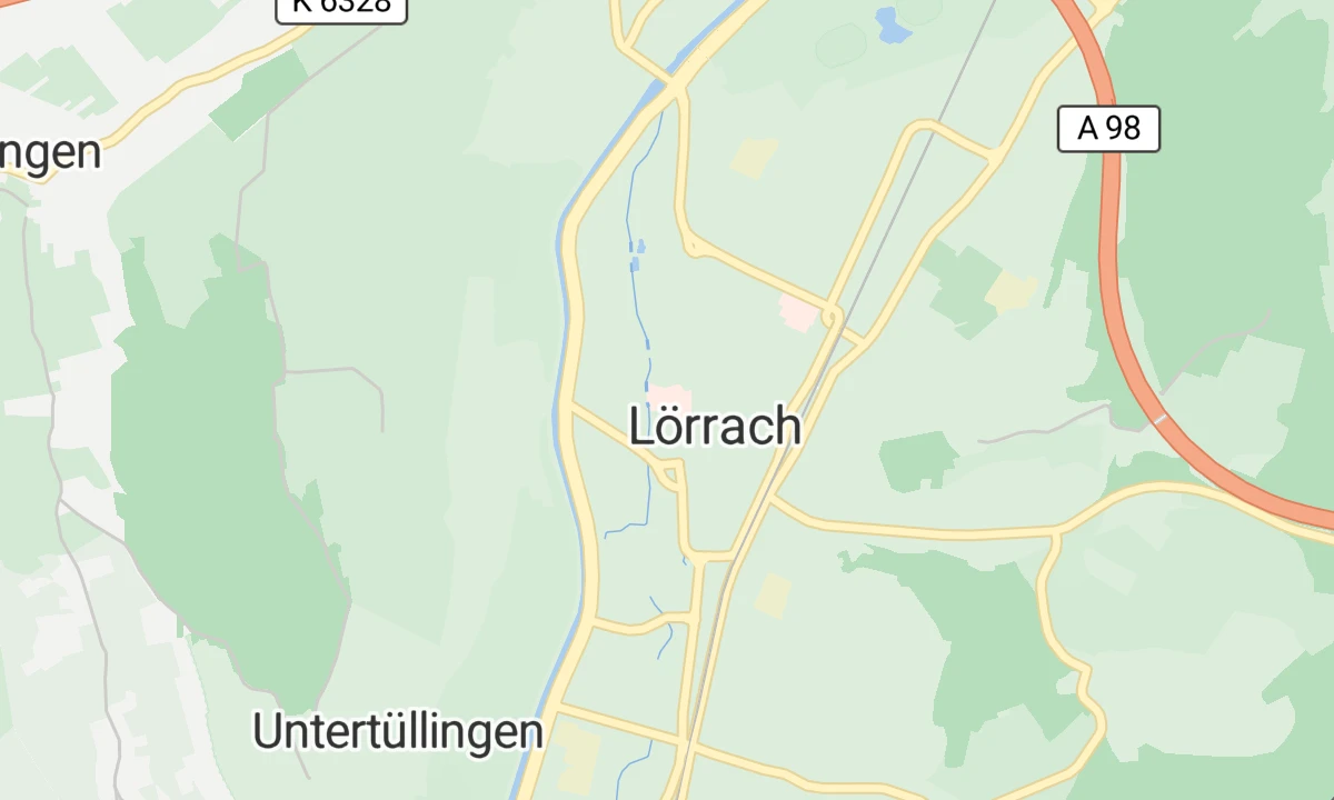 Kartenansicht Kreiskrankenhaus Lörrach