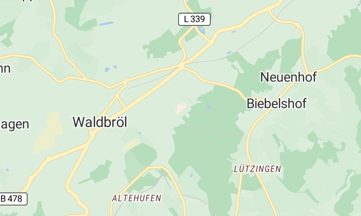 Kartenansicht Kreiskrankenhaus Waldbröl
