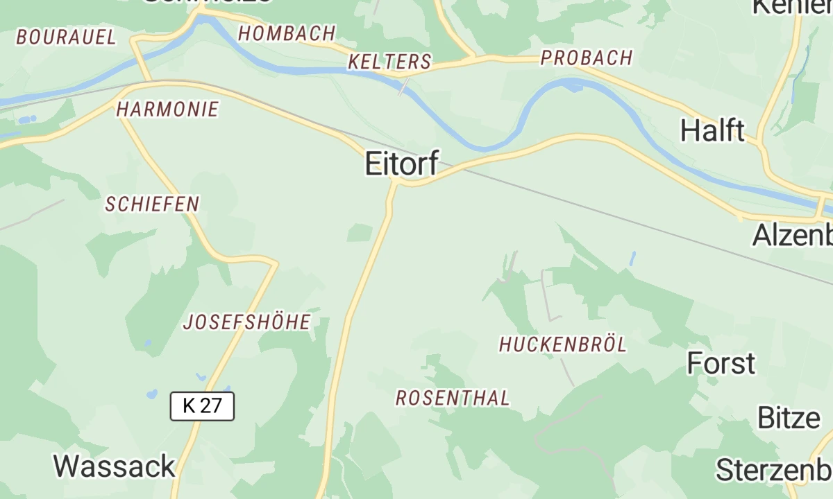 Kartenansicht LVR-Klinik Bonn / Dependance Eitorf