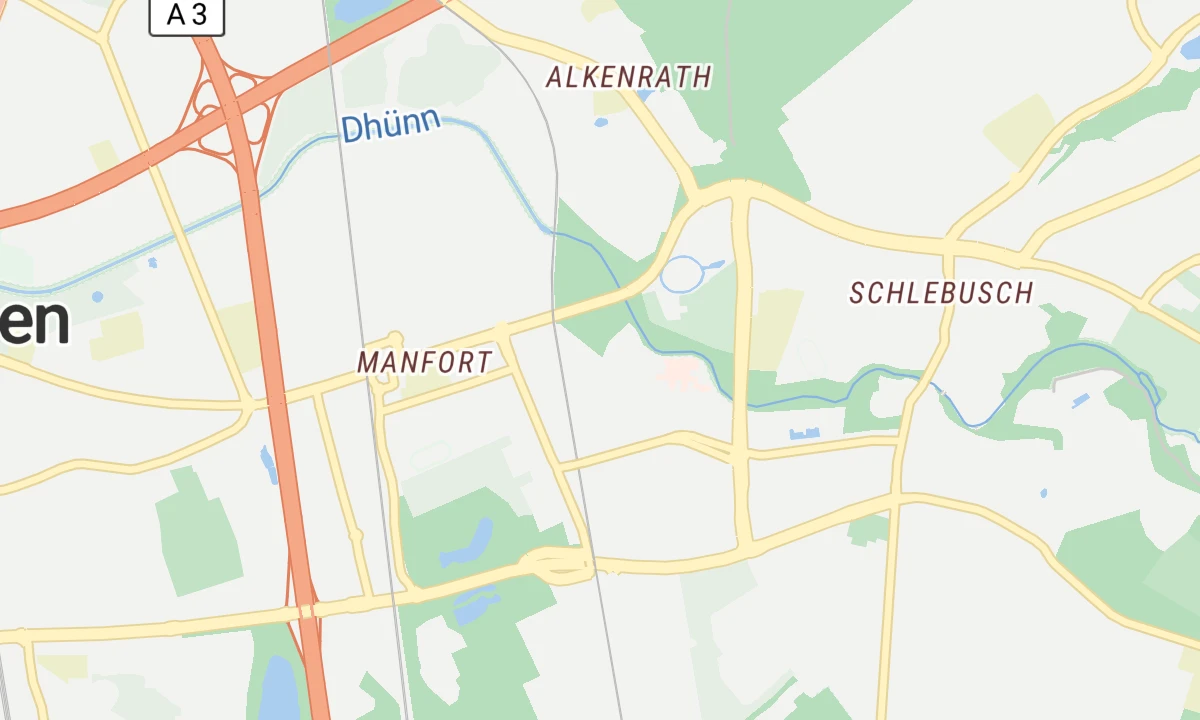 Kartenansicht LVR-Klinik Langenfeld Behandlungszentrum Leverkusen