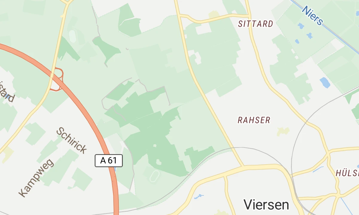 Kartenansicht LVR-Klinik Viersen, Süchtelner Strasse