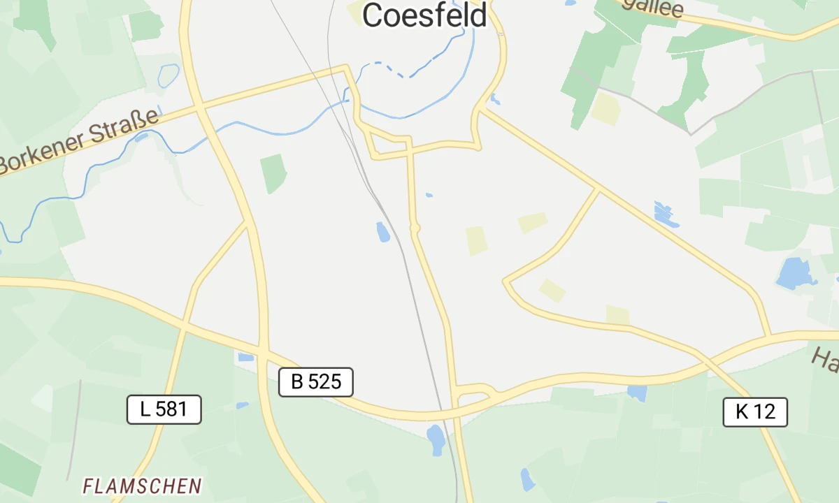 Kartenansicht LWL Klinik Marl-Sinsen Tagesklinik Coesfeld