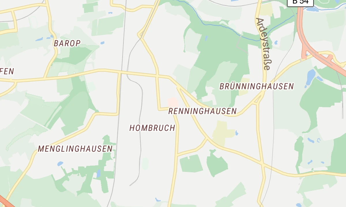 Kartenansicht Marien Hospital Dortmund-Hombruch