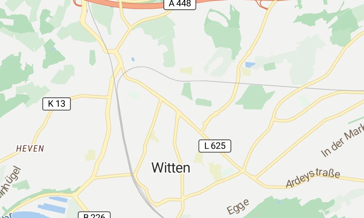 Kartenansicht Marien Hospital Witten