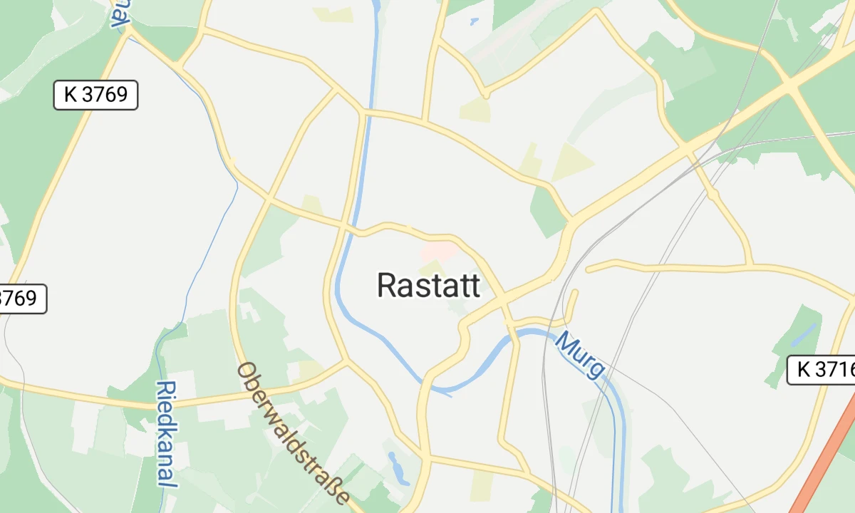 Kartenansicht MediClin Klinik an der Lindenhöhe (Standort Rastatt)