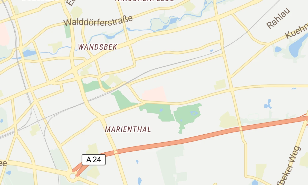 Kartenansicht Neonatologische Station am AK Wandsbek