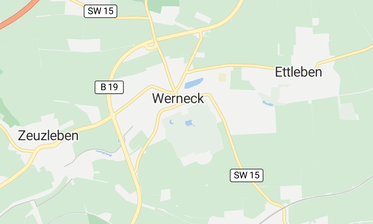 Kartenansicht Orthopädisches Krankenhaus Schloss Werneck