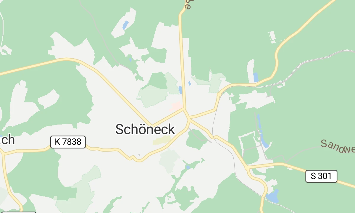 Kartenansicht Paracelsus-Klinik Adorf/Schöneck - Standort Schöneck