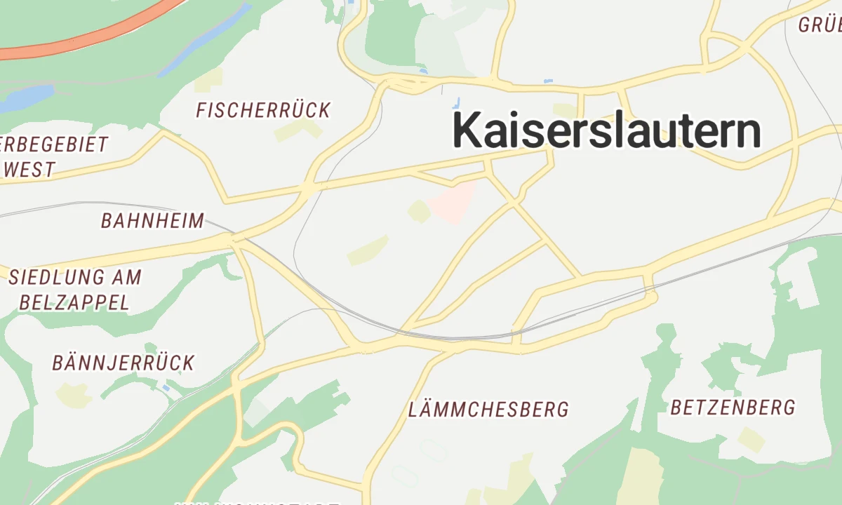 Kartenansicht Pfalzklinikum Standort Kaiserslautern