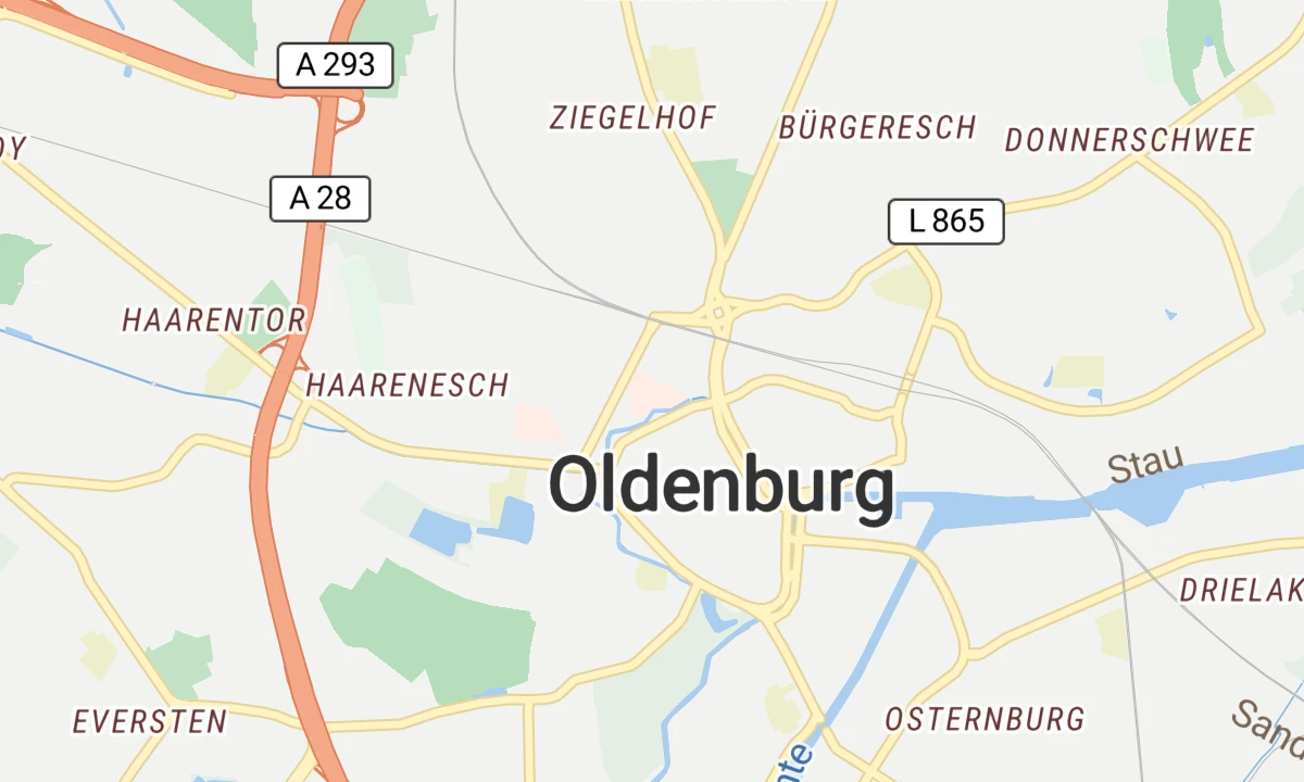 Kartenansicht Pius-Hospital Oldenburg, Universitätsmedizin Oldenburg