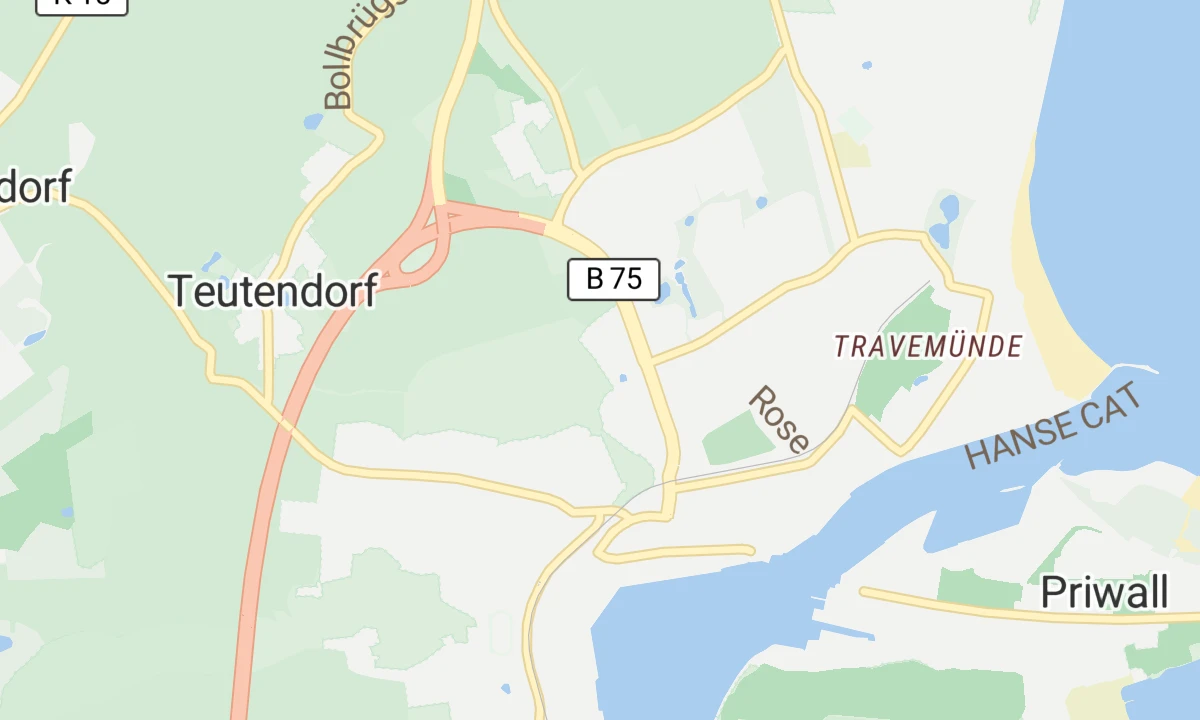 Kartenansicht Praxisklinik Travemünde