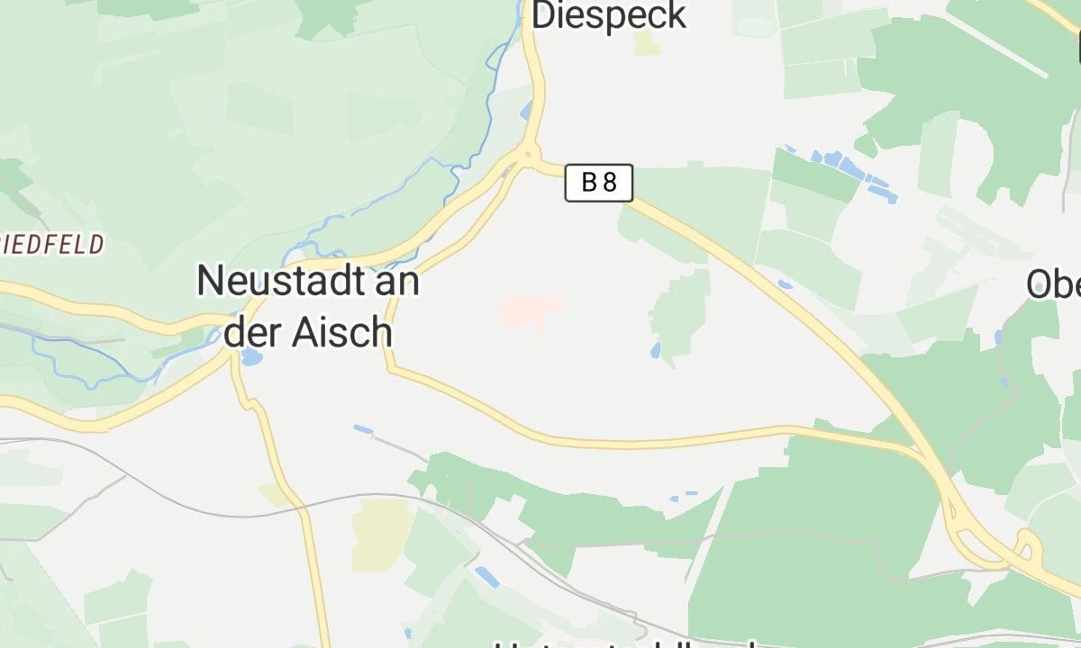 Kartenansicht Psychiatrische Tagesklinik mit Institutsambulanz Neustadt/Aisch
