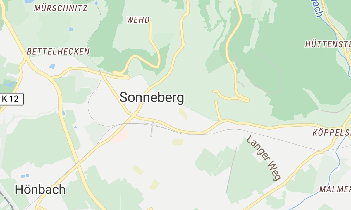 Kartenansicht Psychiatrische Tagesklinik Sonneberg
