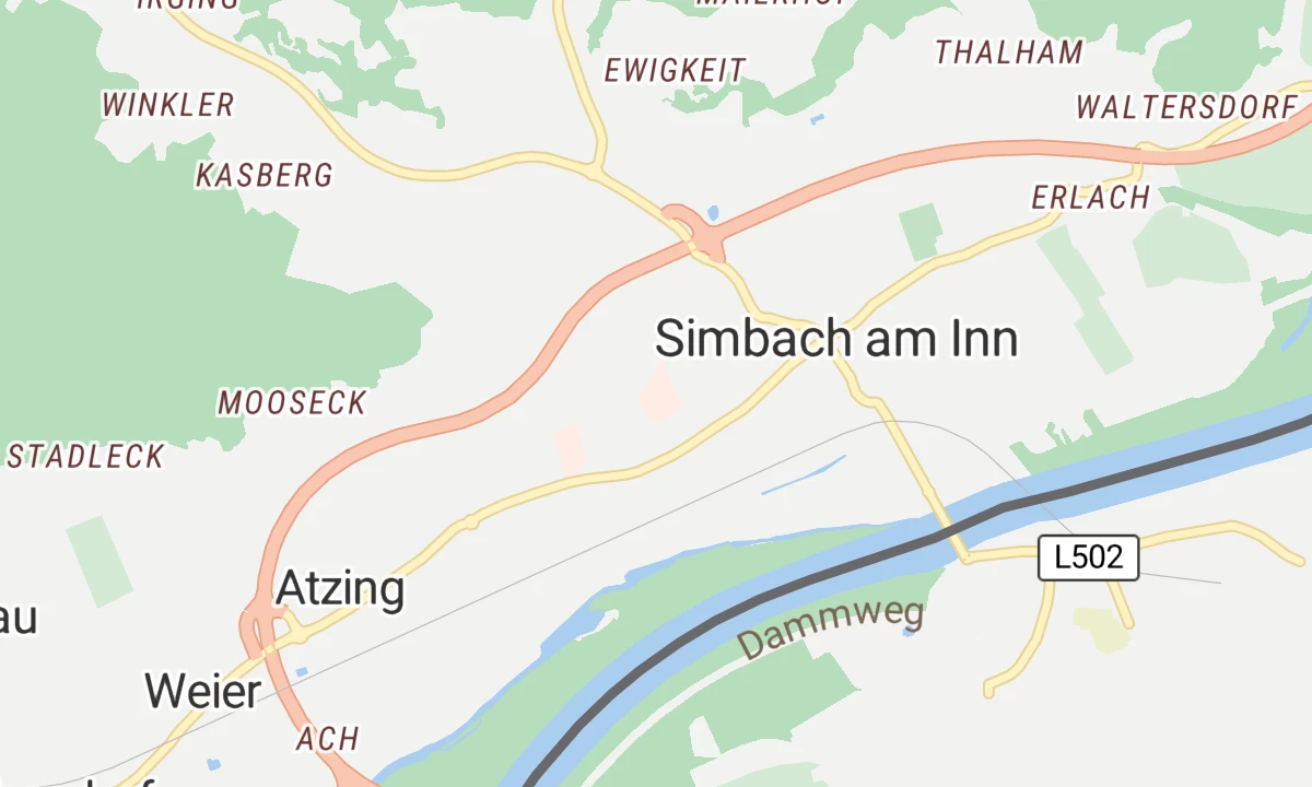 Kartenansicht Psychosomatische Fachklinik Simbach