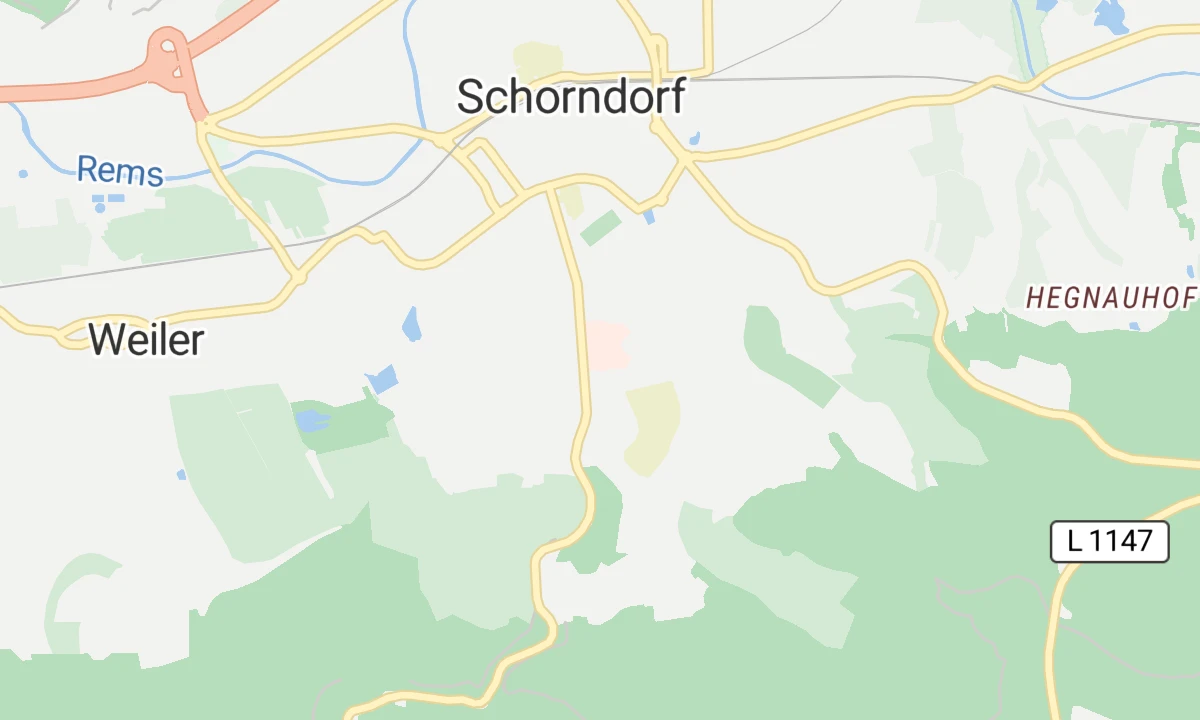 Kartenansicht Rems-Murr-Klinik Schorndorf