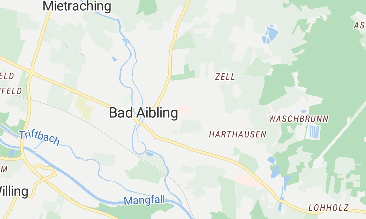 Kartenansicht RoMed Klinik Bad Aibling