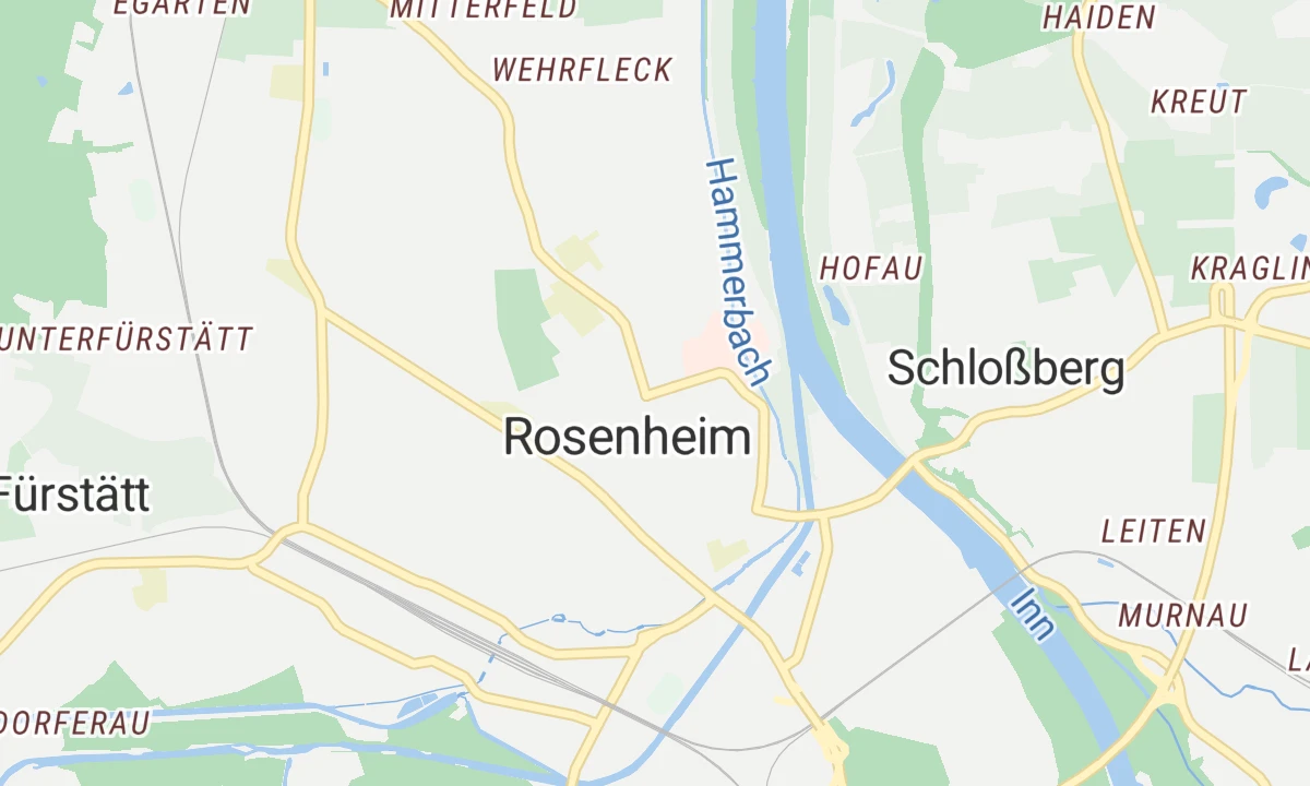 Kartenansicht RoMed Klinikum Rosenheim
