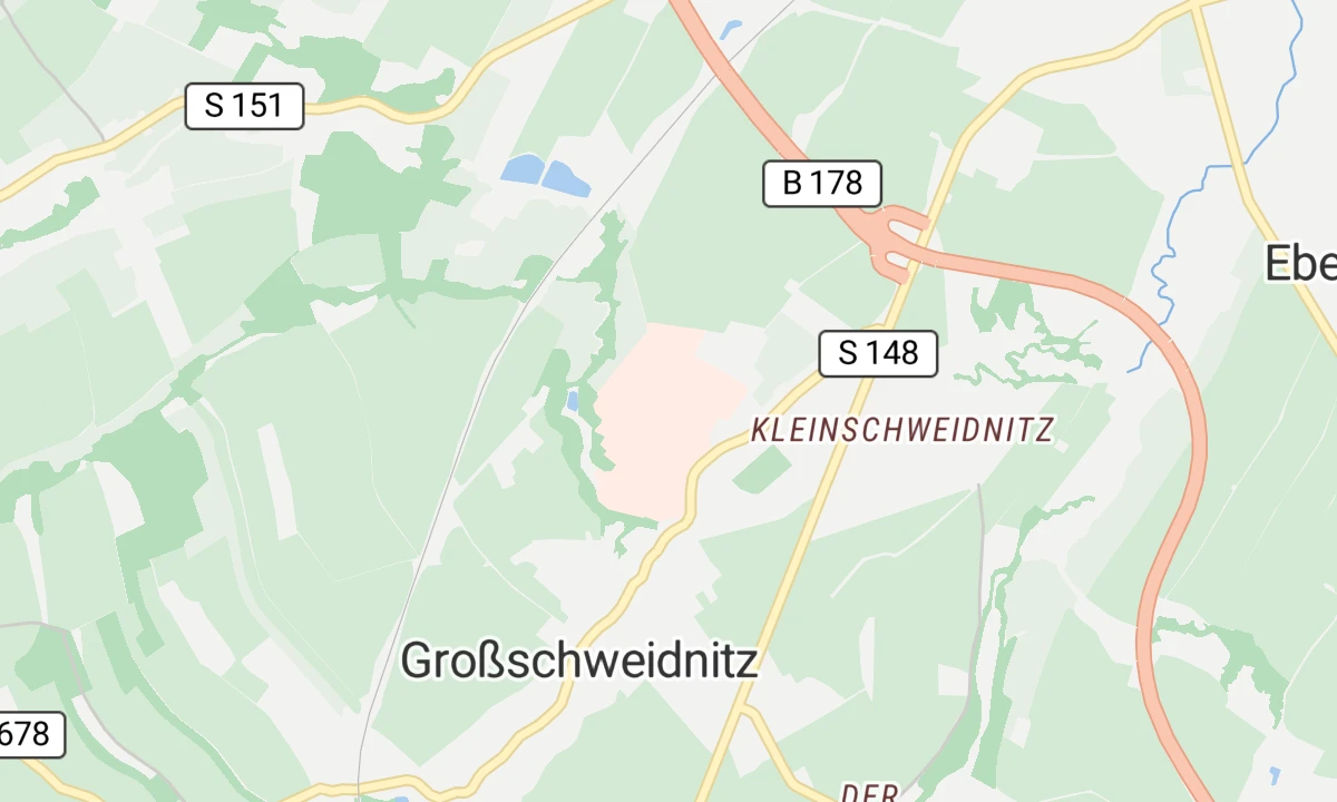 Kartenansicht Sächsisches Krankenhaus Großschweidnitz