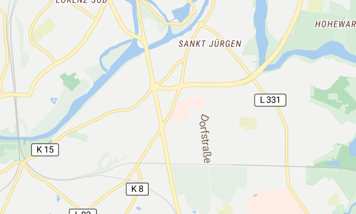 Kartenansicht Sana Klinik Lübeck