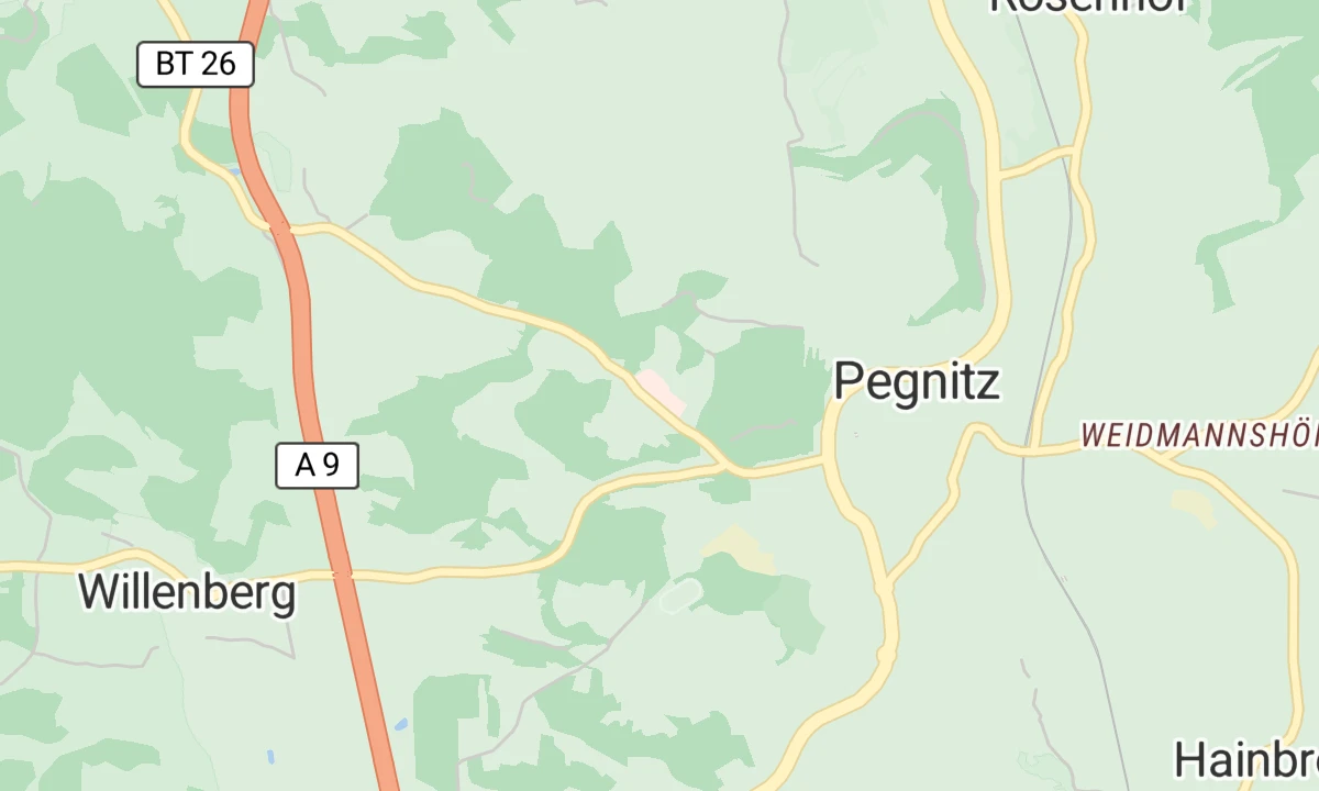 Kartenansicht Sana Klinik Pegnitz