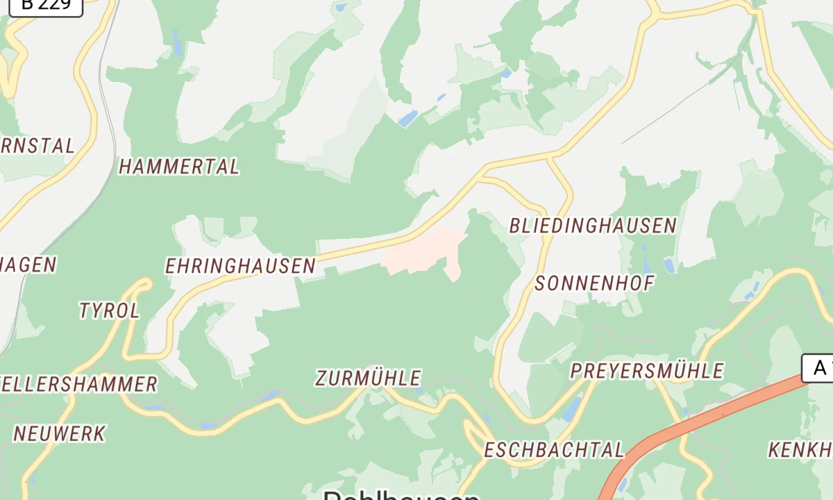 Kartenansicht Sana-Klinikum Remscheid