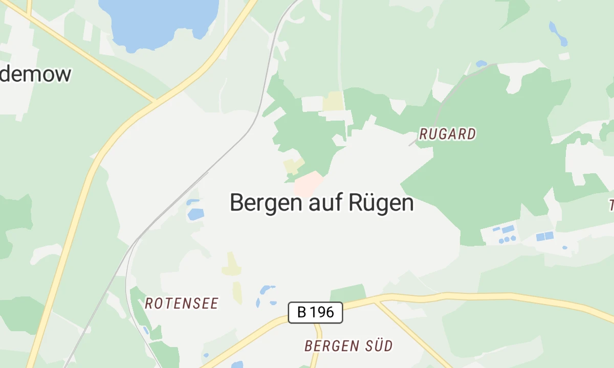 Kartenansicht Sana-Krankenhaus Rügen