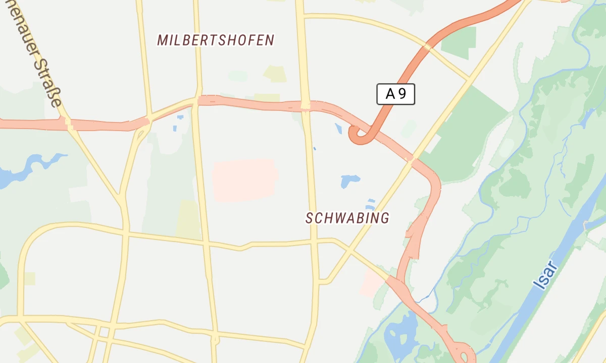 Kartenansicht Schön Klinik München Schwabing